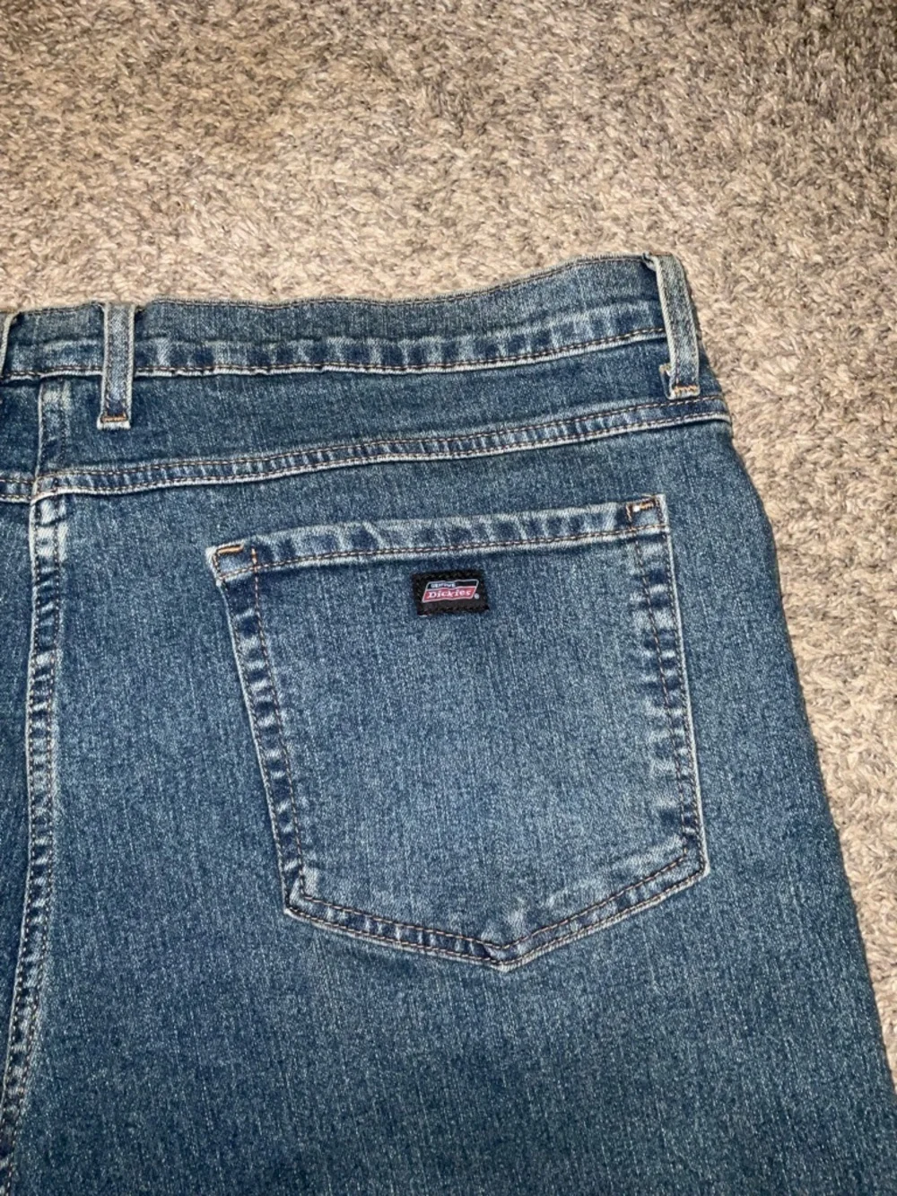 Dickies Men's Relaxed Classic Dark Blue Denim Jeans 40x30